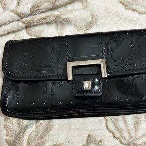 Liz Claiborne Black Patent Leather Clutch